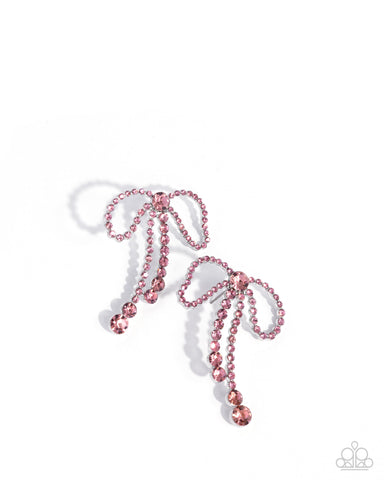 Black Tie Bow - Pink